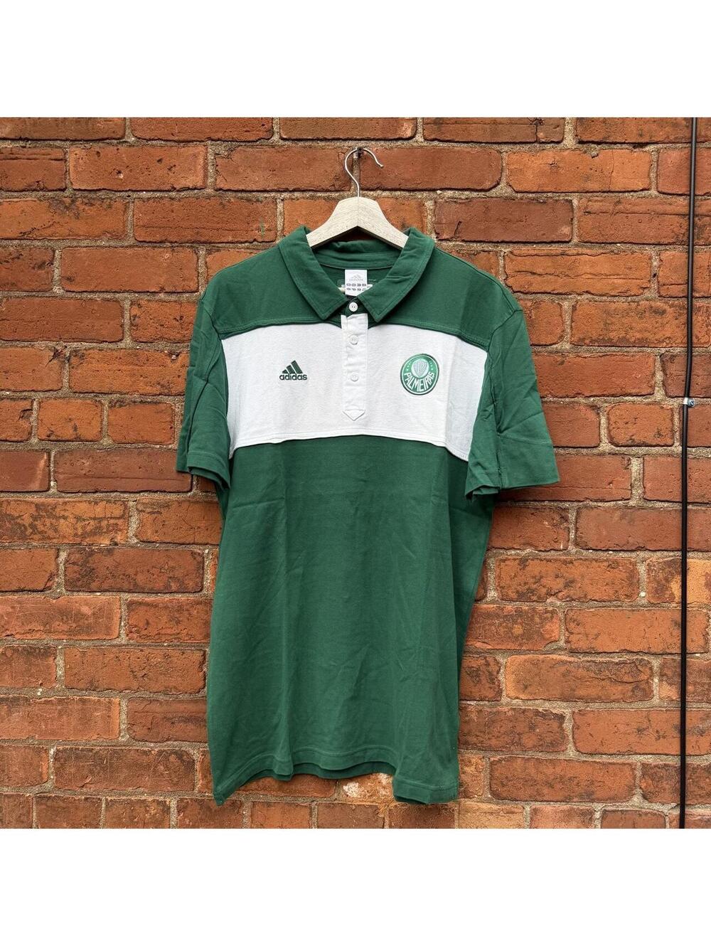 Vintage adidas palmeiras soccer polo shirt 2009 L